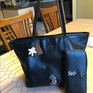 Authentic DisneyXCoach Purse and Wallet